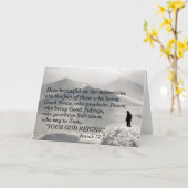 Isaiah 52:7 Wie schön auf den Bergen sind die Karte (Gelbe Blume)