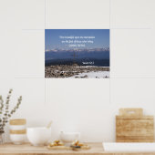 Isaiah 52:7 Wie schön auf den Bergen sind die Poster (Küche)