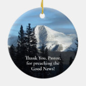 Isaiah 52:7 Wie schön auf den Bergen sind Keramik Ornament (Hinten)