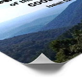 Isaiah 52:7 Wie schön auf den Bergen sind Poster (Ecke)