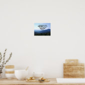 Isaiah 52:7 Wie schön auf den Bergen sind Poster (Küche)