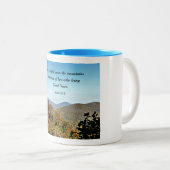 Isaiah 52:7 Wie schön auf den Bergen .... Zweifarbige Tasse (VorderseiteRechts)