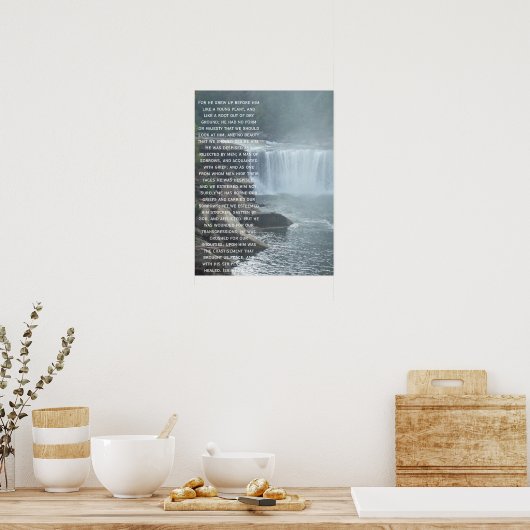 Isaiah 53:2-3 poster (Küche)