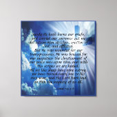 Isaiah 53:4-6 Canvas Print Leinwanddruck (Vorderseite)