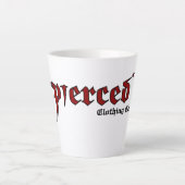 Isaiah 53:5 Er wurde durchbohrt Milchtasse (Vorderseite)