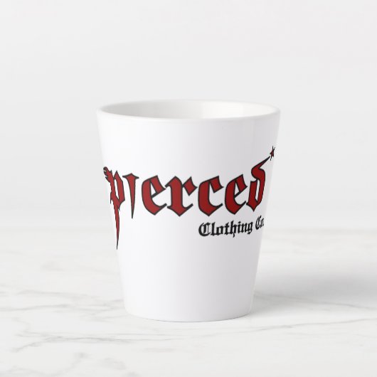 Isaiah 53:5 Er wurde durchbohrt Milchtasse (Vorderseite)