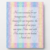 Isaiah 53:5 fotoplatte (Vorderseite)