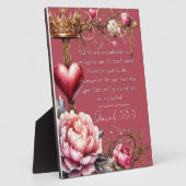 Isaiah 53:5 Healing Scripture | Watercolor Pink Fotoplatte (Seite)