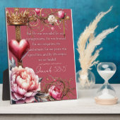 Isaiah 53:5 Healing Scripture | Watercolor Pink Fotoplatte (Seite)