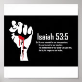 Isaiah 53:5 poster (Vorne)