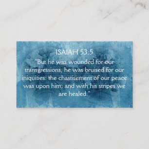 ISAIAH 53:5 Schrift Bibelkarte Karte