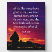 Isaiah 53:6 fotoplatte (Vorderseite)