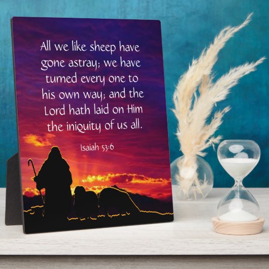 Isaiah 53:6 fotoplatte (Seite)