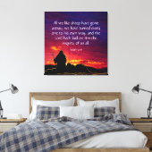 Isaiah 53:6 leinwanddruck (Insitu (Schlafzimmer))