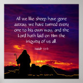 Isaiah 53:6 poster (Vorne)