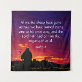 Isaiah 53:6 wandteppich (Vorderseite)