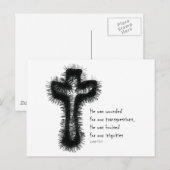 Isaiah-53 - Kreuz / Christlicher Zeuge Postkarte (Vorne/Hinten)