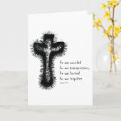 Isaiah-53 - Quer-/christlicher Zeuge Karte (Gelbe Blume)