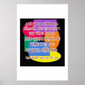 Isaiah 54 13 & 14 poster (Vorne)