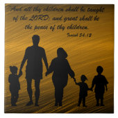 Isaiah 54:13 fliese (Vorderseite)