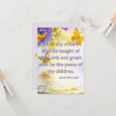 Isaiah 54:13 KJV Bible Scripture Pic Greeting Karte (Vorderseite/Rückseite Beispiel)