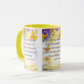 Isaiah 54:13 KJV Bible Scripture Pic Two-Tone Tasse (Vorderseite Links)