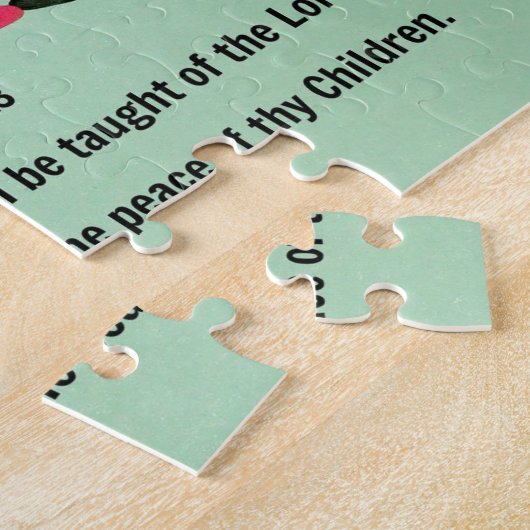 Isaiah 54:13 Und all deine Kinder werden gelehrt w Puzzle (Seite)