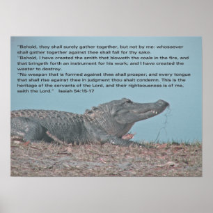 Isaiah 54:15-17 poster