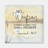 Isaiah 54 17 Keine Waffe gegen euch gebildet Bibel Magnet (Vorne)