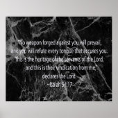 Isaiah 54:17 poster (Vorne)
