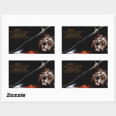 Isaiah 54:17 rechteckiger aufkleber (Blatt)