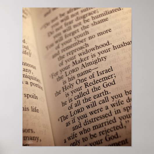 Isaiah 54:5 [Drucken] Poster (Vorne)