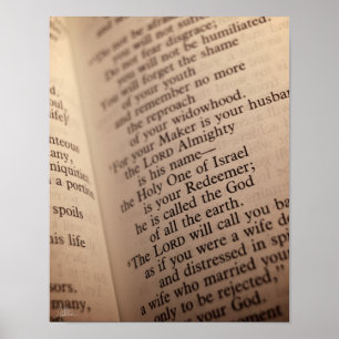 Isaiah 54:5 [Print] Poster