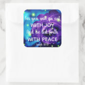 Isaiah 55:12 Christliche Sticker für Inspiration (Tasche)