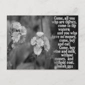 ISAIAH 55:1 BIBLE SCRIPTURE FAVORITE POSTKARTE (Vorderseite)