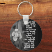 ISAIAH 55:1 BIBLE SCRIPTURE FAVORITE SCHLÜSSELANHÄNGER (Vorderseite)