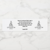 Isaiah 55:1 Wasserzeichen Wasserflaschenetikett (Einzelnes Label)