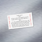 Isaiah 55:6-7-Saatkartenmagnet Magnetische Visitenkarte (Beispiel)