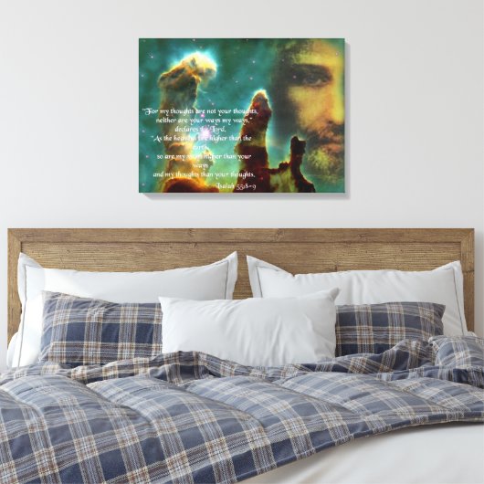 ISAIAH 55, 8-9 LEINWANDDRUCK (Insitu (Schlafzimmer))