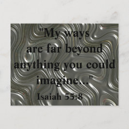 Isaiah 55:8 Leistungsstarkes Bibelangebot Postkarte