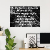Isaiah 55:9 poster (Heimbüro)