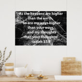 Isaiah 55:9 poster (Küche)