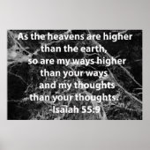 Isaiah 55:9 poster (Vorne)