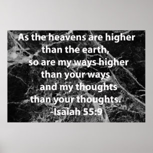 Isaiah 55:9 poster