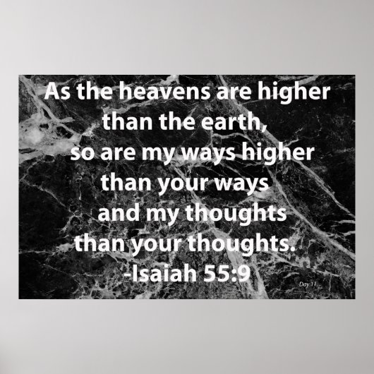Isaiah 55:9 poster (Vorne)