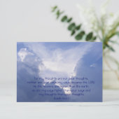 Isaiah 55 Bibelschrift dank Christlicher Custom Sc Einladung (Stehend Vorderseite)