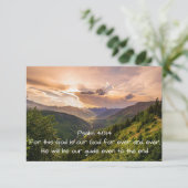 Isaiah 55 Bibelschrift dank Christlicher Custom Sc Einladung (Stehend Vorderseite)