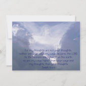 Isaiah 55 Bibelschrift - Feier des Lebens Einladung (Vorderseite)