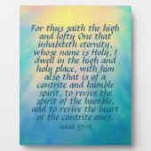 Isaiah 57:15 fotoplatte (Vorderseite)