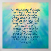 Isaiah 57:15 poster (Vorne)